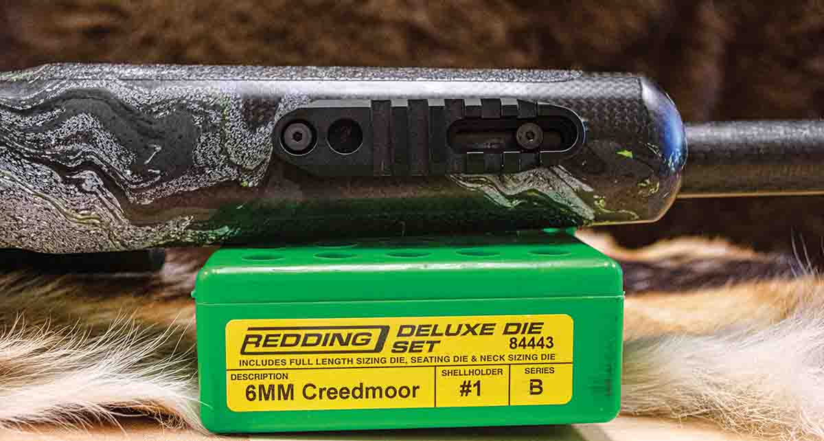At the forend of the stock, a Picatinny rail with a quick detach socket for a sling swivel was securely mounted in place. Allowing for a bipod and other accessories to be mounted easily.